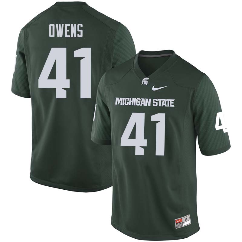 Men #41 Gerald Owens Michigan State College Football Jerseys Sale-Green